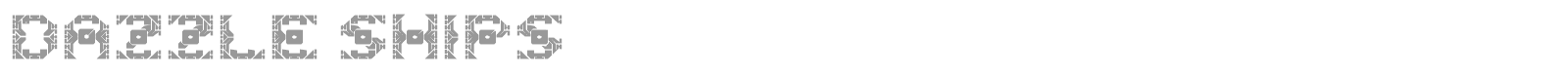 Dazzle Ships font preview